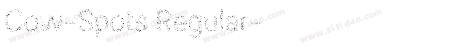 Cow-Spots Regular字体转换